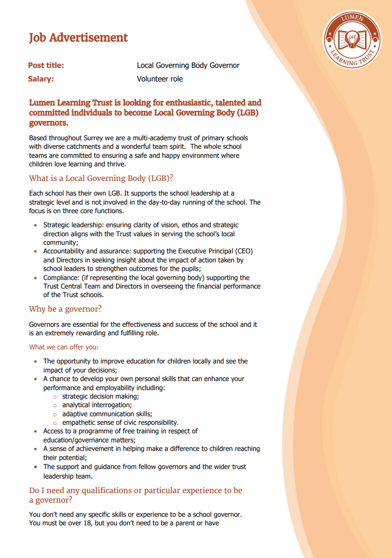 Image of the job advertisement